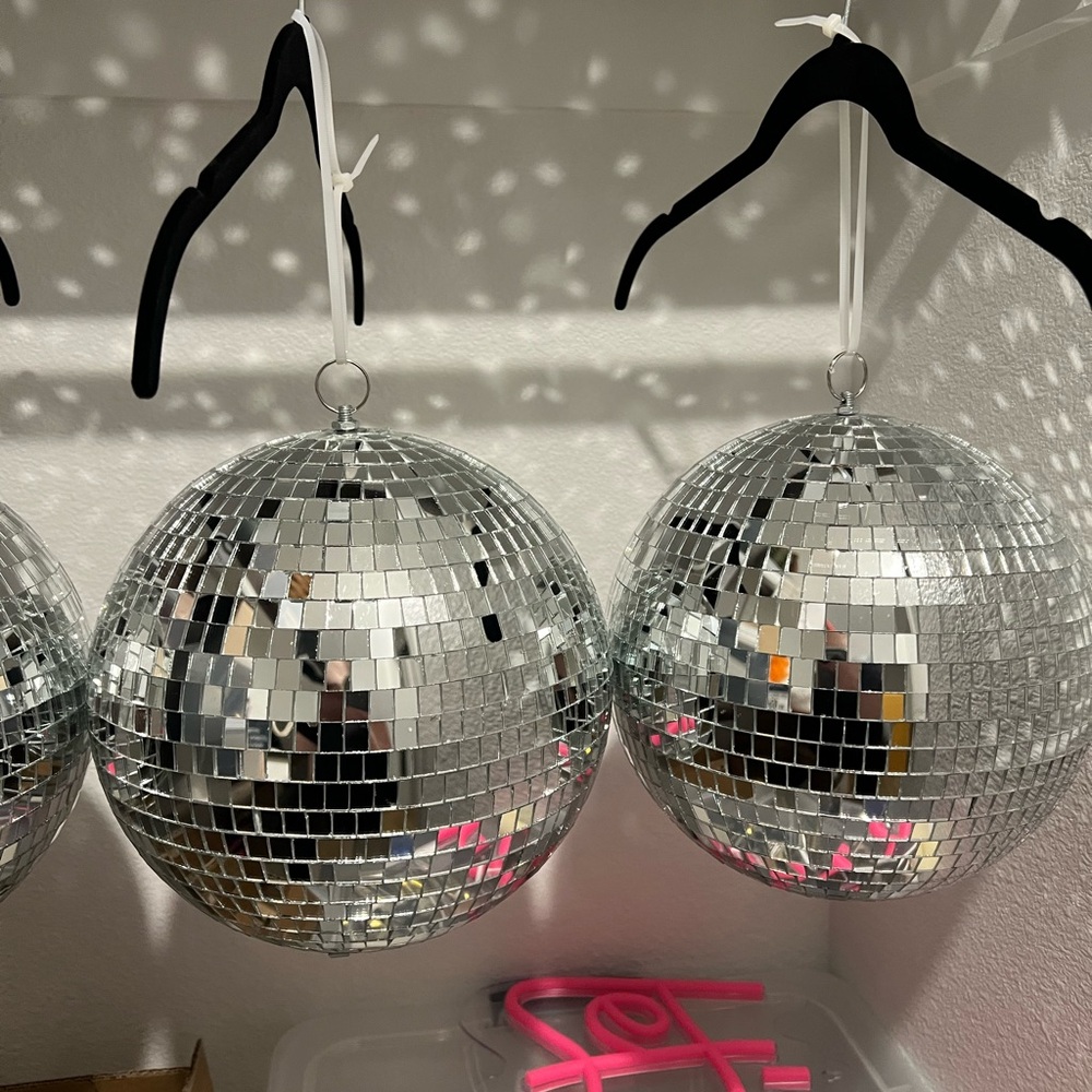 Silver Disco Ball Party Decoration
